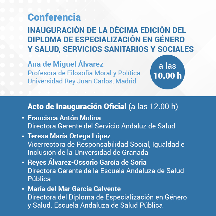Inauguración X Edición Diploma De Especialización En Género Y Salud Servicios Sanitarios Y 8460