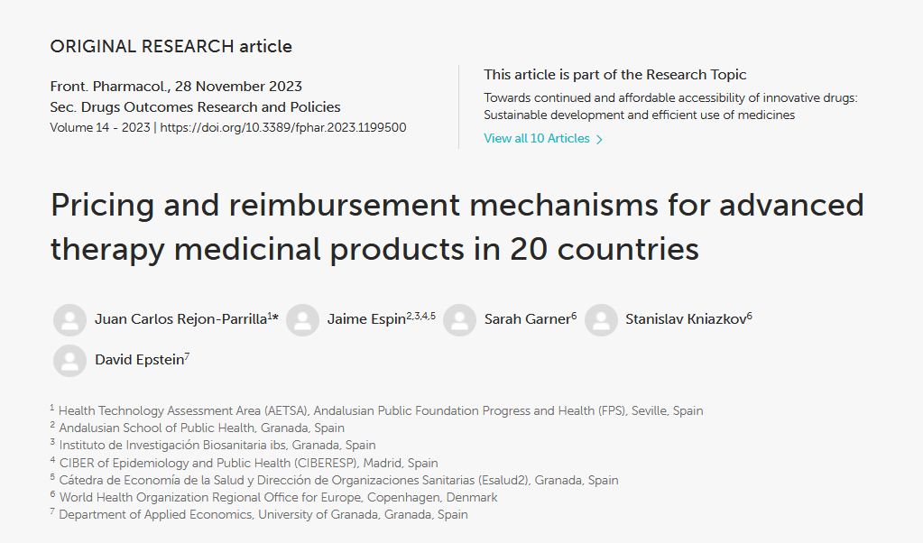 Pricing And Reimbursement Mechanisms For Advanced Therapy Medicinal ...